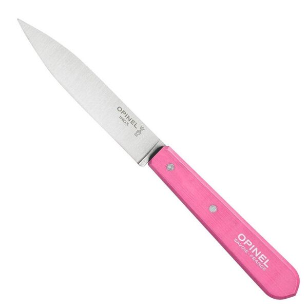 Opinel Essential No:112 Paslanmaz Çelik Soyma Bıçağı PEMBE