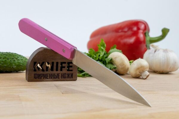 Opinel Essential No:112 Paslanmaz Çelik Soyma Bıçağı PEMBE