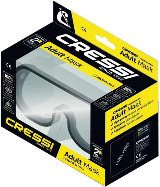 Cressi Perla Dalış Maskesi GREEN-BLACK
