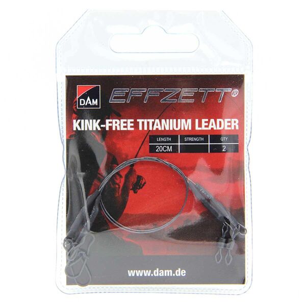 Dam Effzett Kınk-Free Titanium Leader 20cm (Çelik Tel) 15 Kg