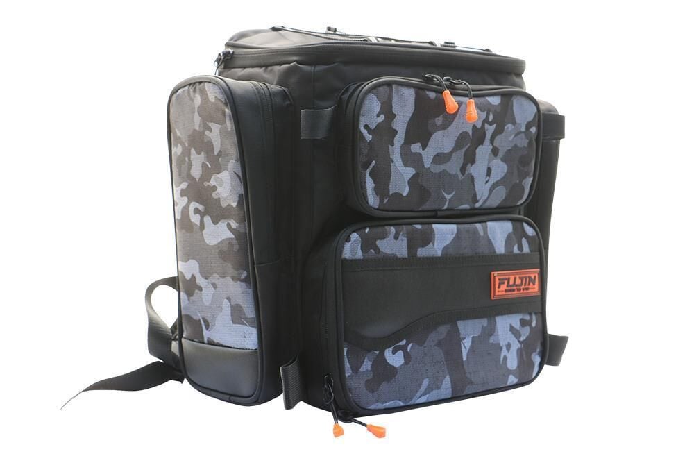Fujin Black Camo Back Pack - Balıkçı Sırt Çantası BLACK