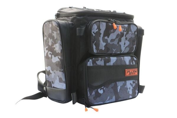 Fujin Black Camo Back Pack - Balıkçı Sırt Çantası BLACK