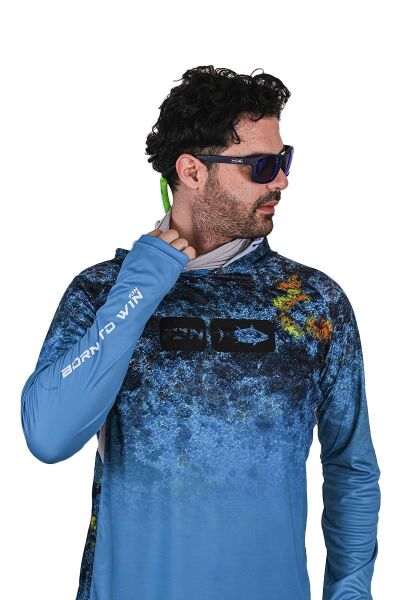 Fujin Pro Angler T-Shirt Blue Reef Blue Reef - L