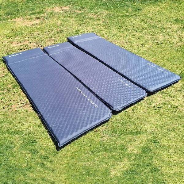 KingCamp Gray/Blue Classic Light Şişme Mat 183 × 51 x 5 cm