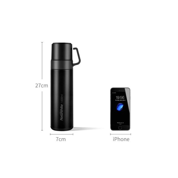 Naturehike 3IN1 Vacuum Paslanmaz Çelik Termos 600 ML
