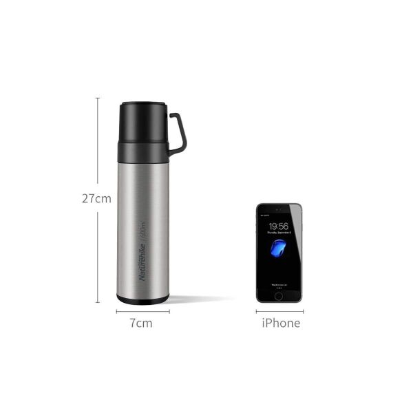Naturehike 3IN1 Vacuum Paslanmaz Çelik Termos 600 ML