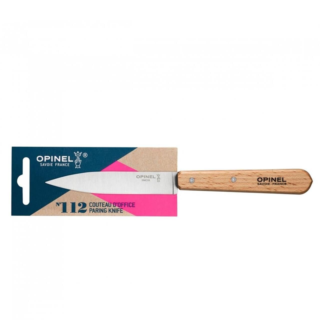Opinel Essential No:112 Paslanmaz Çelik Soyma Bıçağı NATURAL