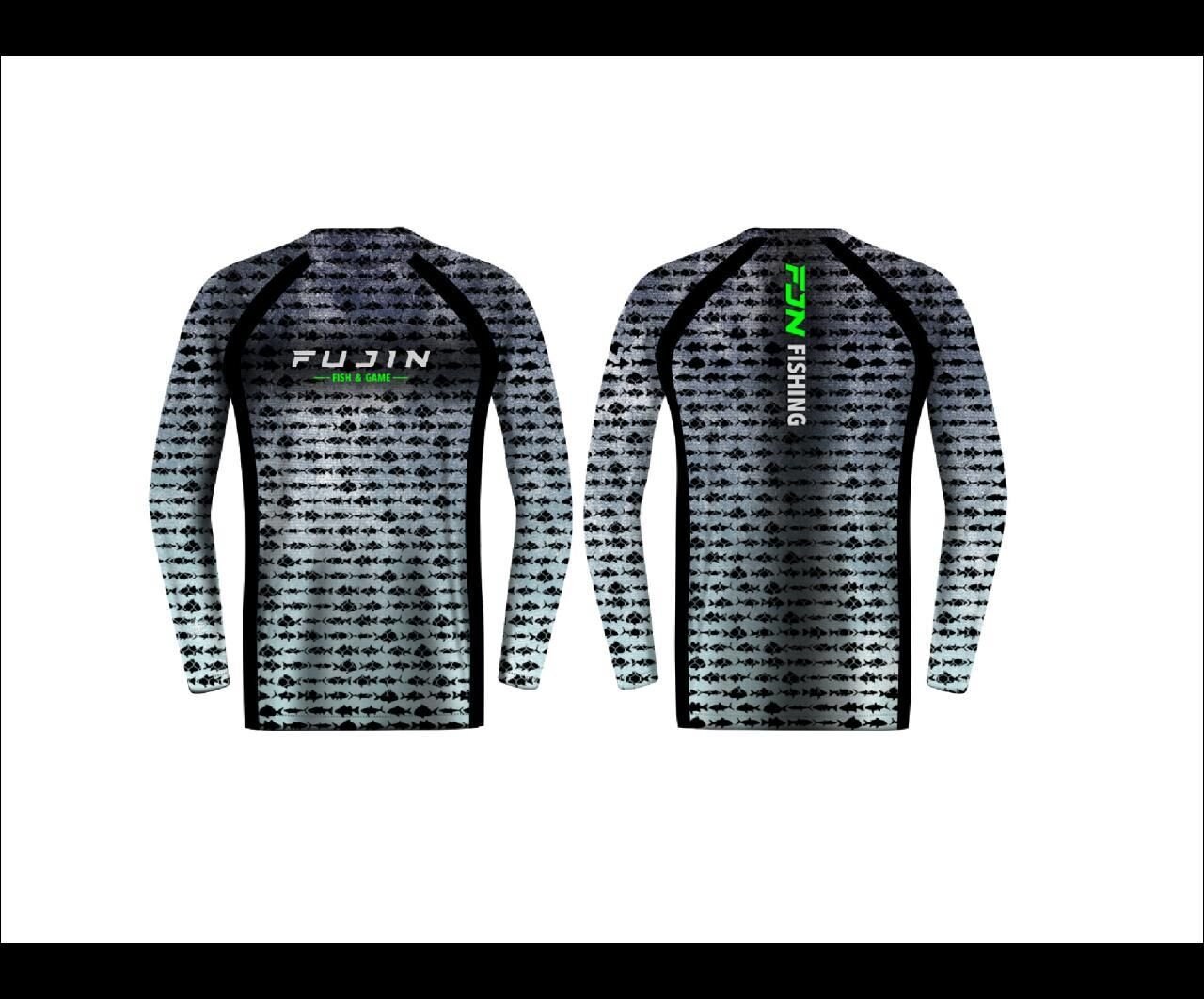 Fujin Performance T-Shirt Aqua Blue Fish Aqua Blue Fish - L