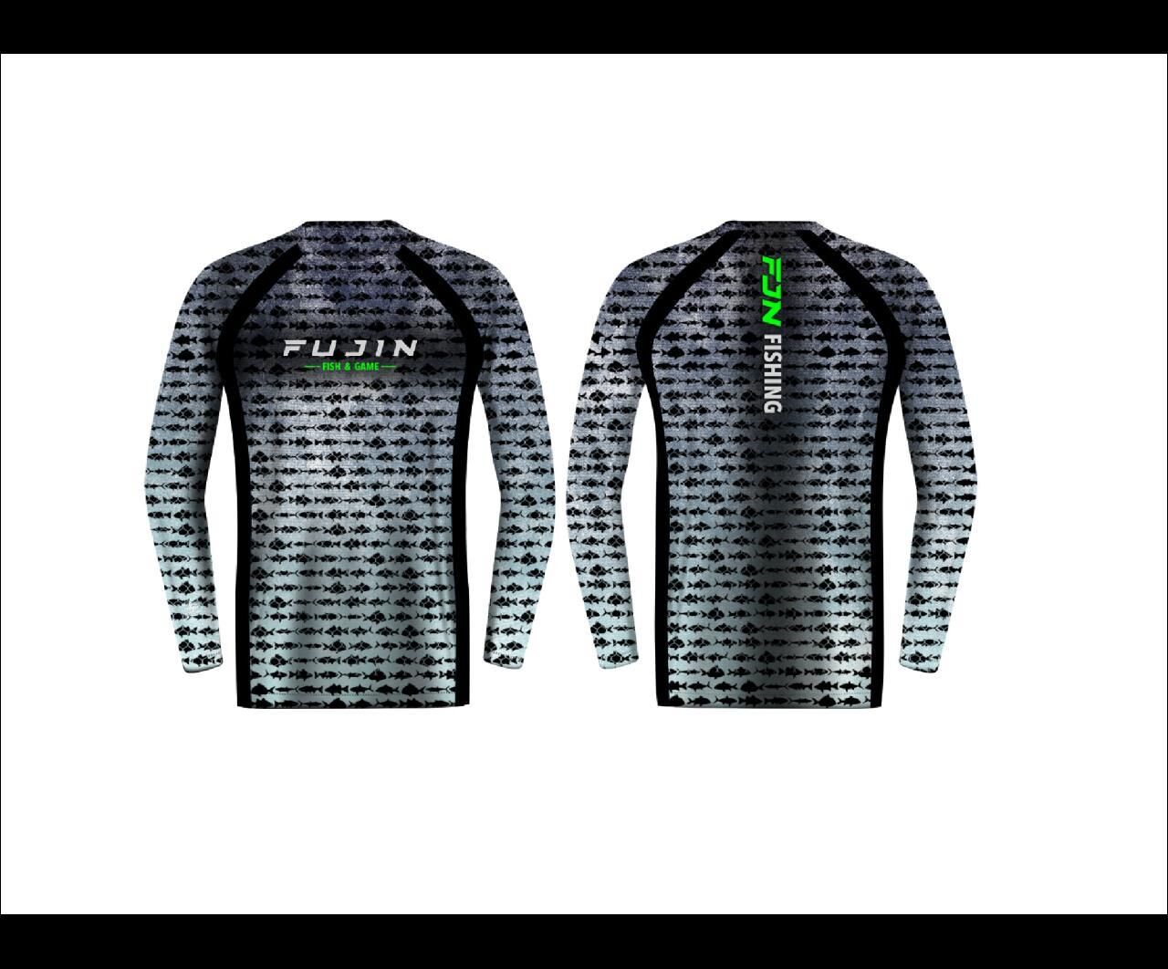 Fujin Performance T-Shirt Aqua Blue Fish Aqua Blue Fish - L