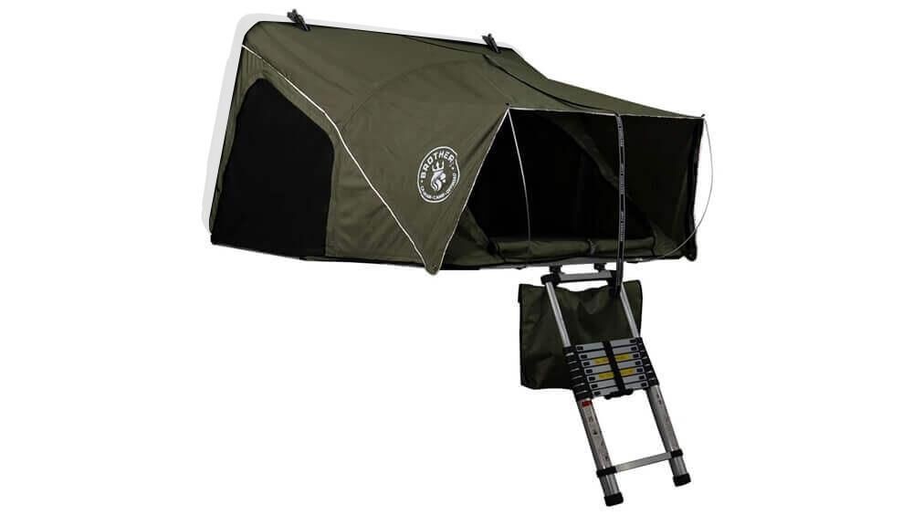 Brothers Camp 2+2 Kişilik  Araç Üstü Çadır [ Yana Açılır - Büyük Aile Modeli ] BEYAZ