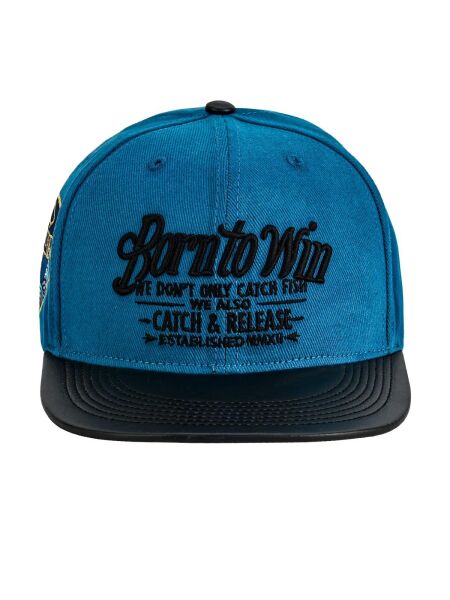 Fujin BTW Leather Visor Şapka Indigo