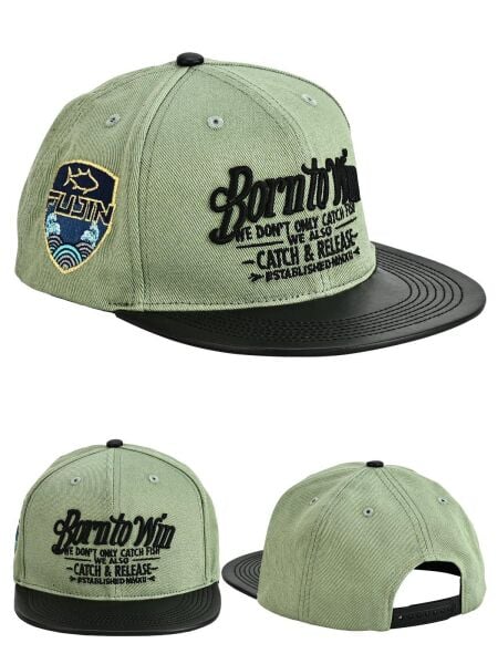 Fujin BTW Leather Visor Şapka Light Green