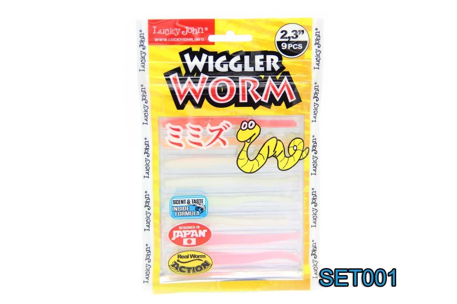 Lucky John Wiggler Worm 5.8Cm Silikon Yem SET001