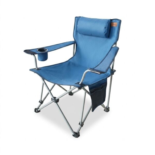 Madfox ChillSeat Yastıklı Katlanabilir Kamp Sandalyesi BLUE