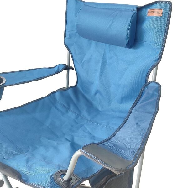 Madfox ChillSeat Yastıklı Katlanabilir Kamp Sandalyesi BLUE