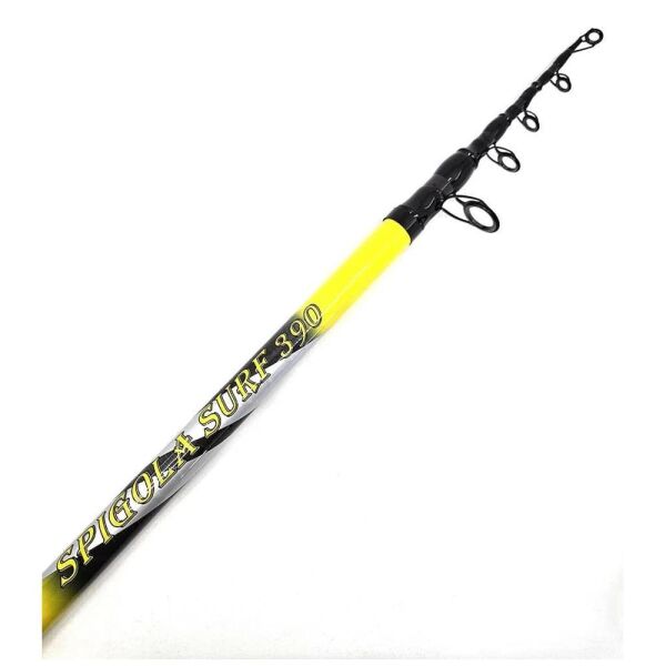 Kendo Spigola Surf 100-200gr Teleskopik Surf Kamışı SİYAH/SARI - 390 CM