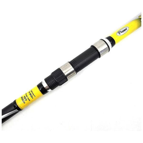Kendo Spigola Surf 100-200gr Teleskopik Surf Kamışı SİYAH/SARI - 390 CM