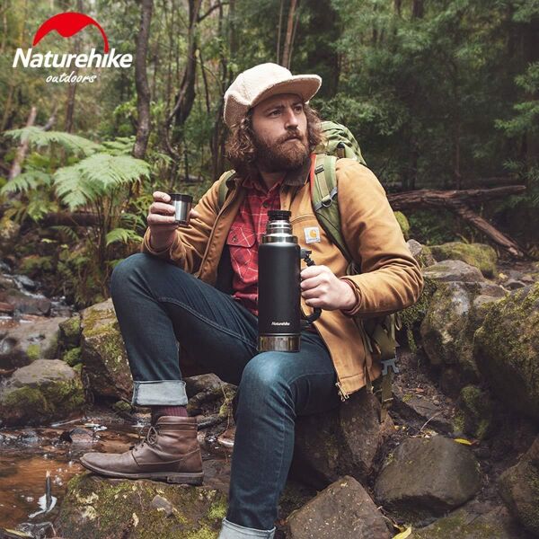 Naturehike Q-9H Paslanmaz Çelik Vakumlu Termos 1250 ML