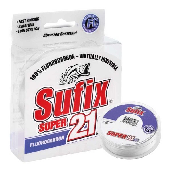 Sufix Süper 21FC Clear FluoroCarbon Olta Misinası 50mt 0,14 mm