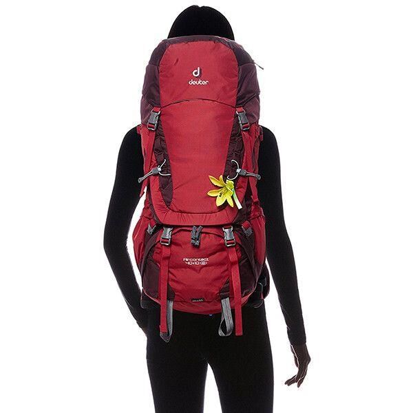 Deuter AirContact 40+10 Lt SL Sırt Çantası KIRMIZI