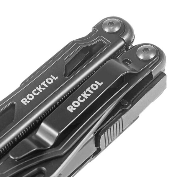 Rocktol 12 Fonksiyonlu Multi Tool Siyah Çakı (Kılıflı)