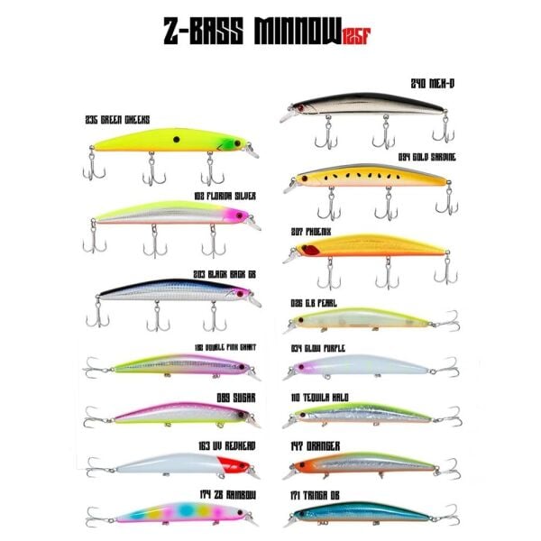 Fujin Z-Bass Minnow 125F 12.5 cm 21 gr Maket Balık