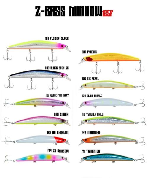 Fujin Z-Bass Minnow 125F 12.5 cm 21 gr Maket Balık 094