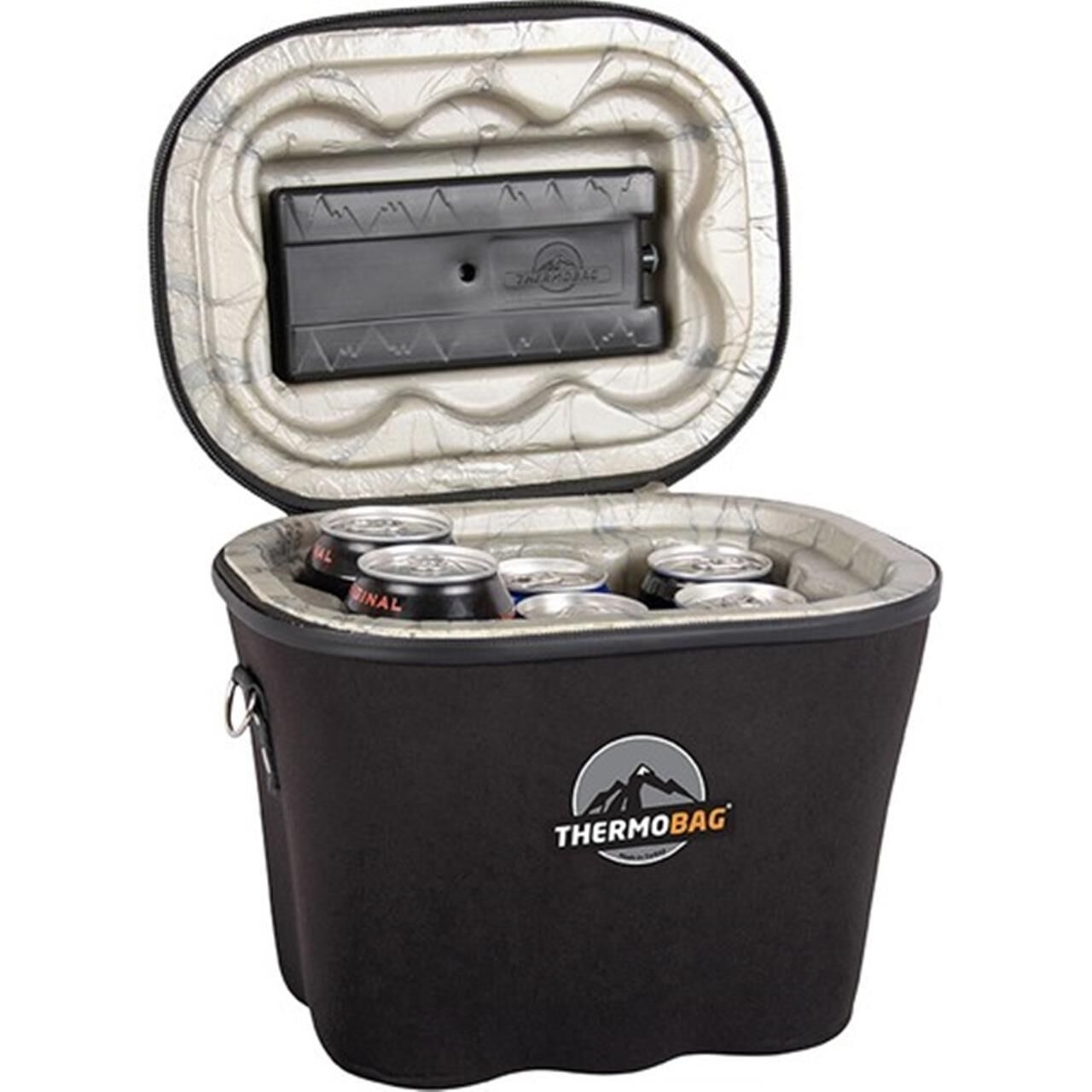 Thermobag Telesto Soğutucu İçecek Çantası Buzluk ( 6 Kutu Hazneli ) SİYAH