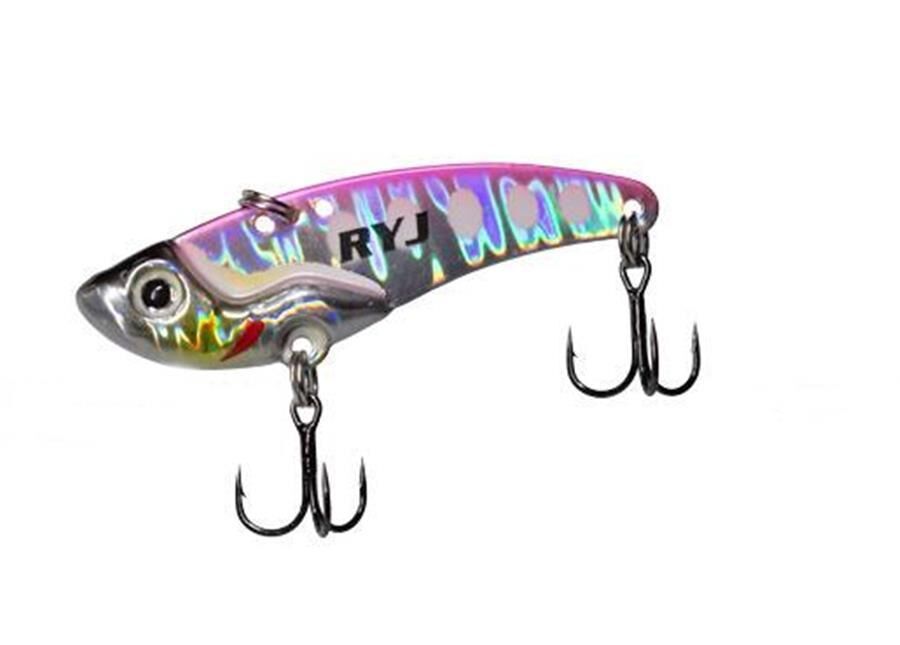 Ryuji Mirror Vib 15 gr 5.5 cm Jig Yem PINK POINT GLOW