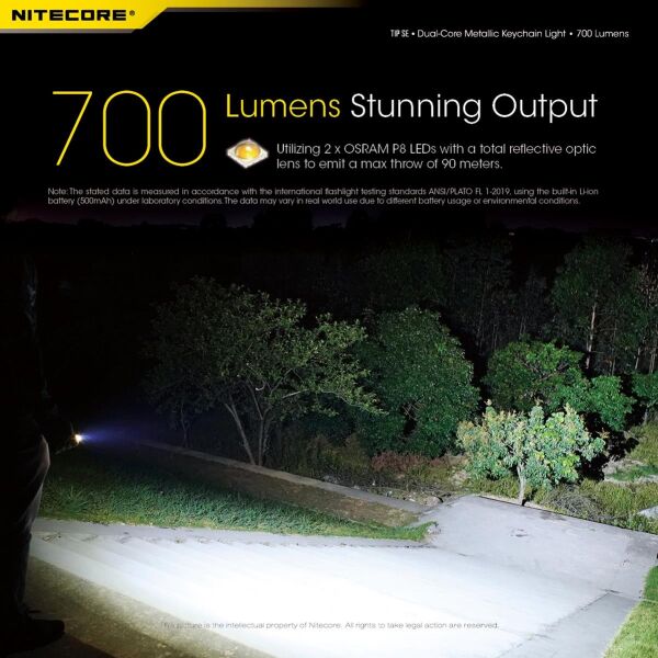 Nitecore TIP SE 700 Lümen Şarjlı El Feneri