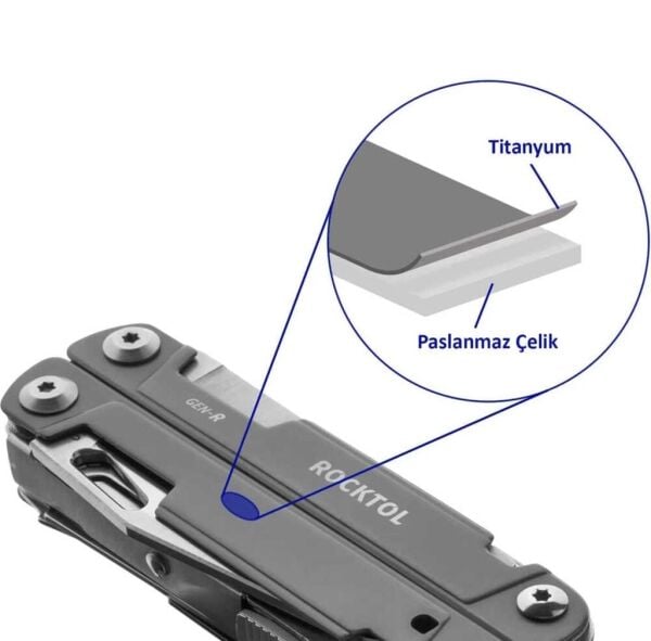 Rocktol 27 Fonksiyonlu Multi Tool Pense (Kılıflı)