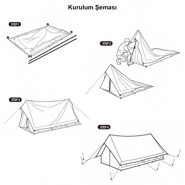 Naturehike Extend 5.6 Eaves Tower Pamuklu Aile Glamping Çadırı