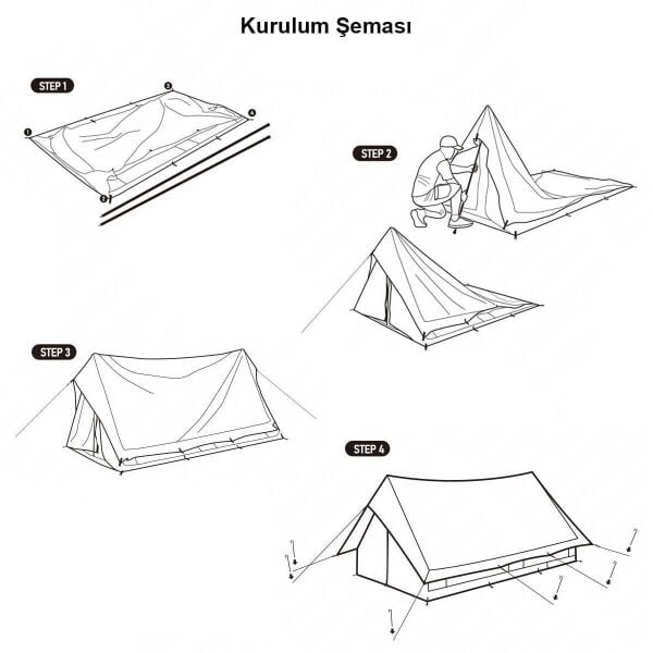 Naturehike Extend 5.6 Eaves Tower Pamuklu Aile Glamping Çadırı