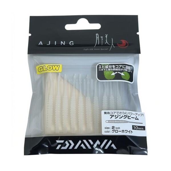 Daiwa Gekkabijin Ajing Beam 5cm Floating LRF Silikonu WHİTE