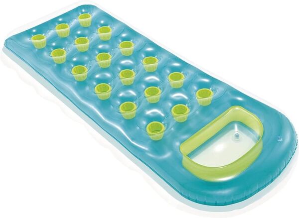 İntex Bardaklı Şişme Deniz Yatağı | 188x71cm | TURKUAZ