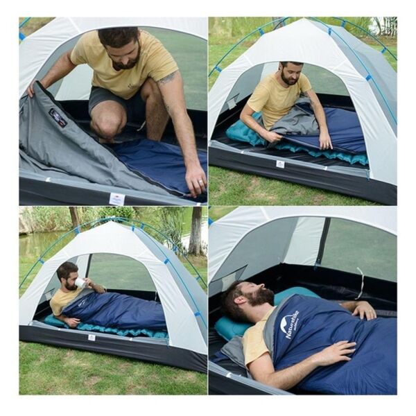 Naturehike LW180 Mini Uyku Tulumu BLUE - Right - XL