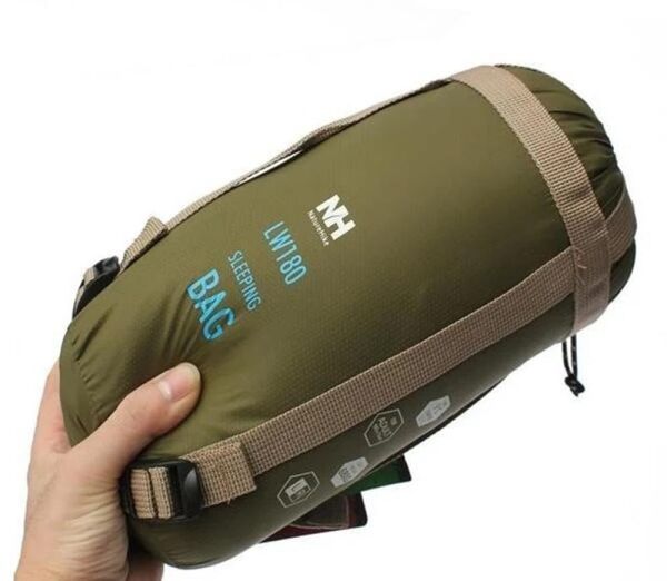 Naturehike LW180 Mini Uyku Tulumu GREEN - Left - XL