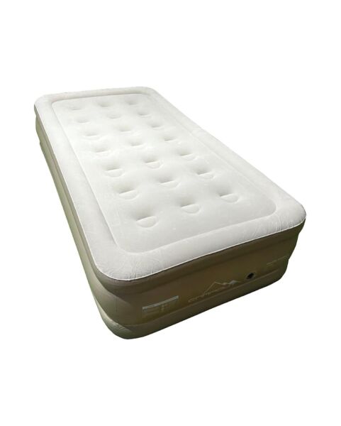Campout Yüksek Tek Kişilik Şişme Yatak [Krem]