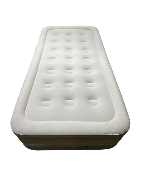 Campout Yüksek Tek Kişilik Şişme Yatak [Krem]