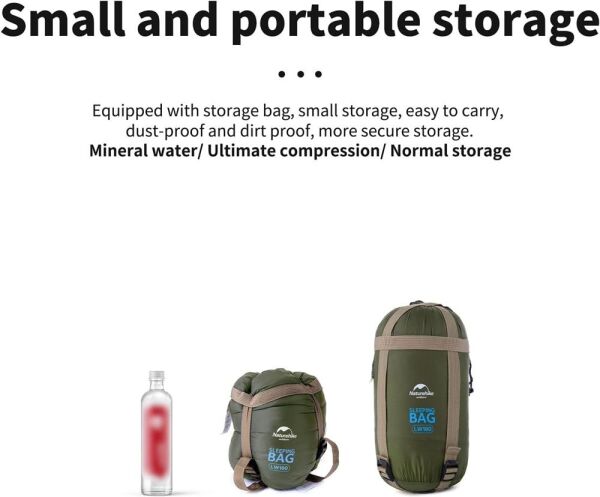 Naturehike LW180 Mini Uyku Tulumu GREEN - Right - M