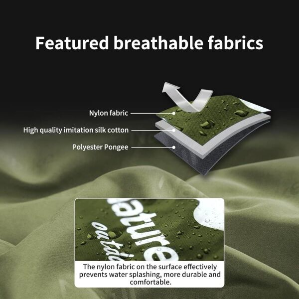 Naturehike LW180 Mini Uyku Tulumu GREEN - Right - XL