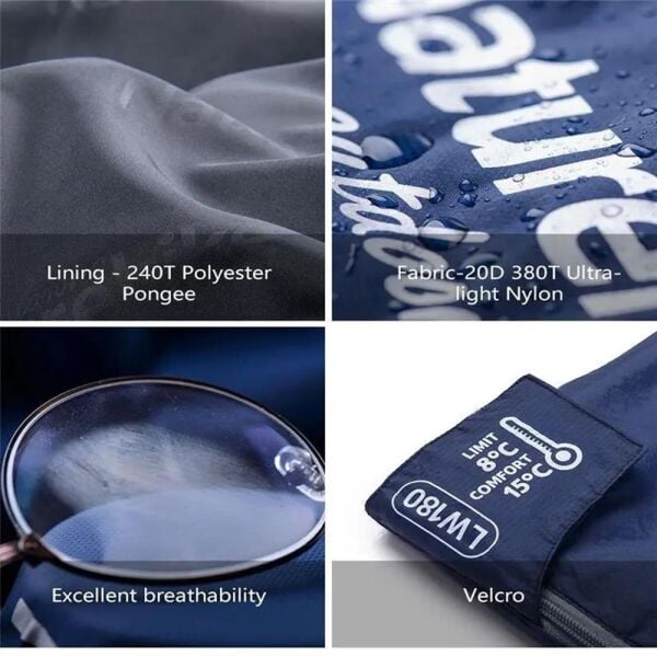 Naturehike Mini LW180 Ultra Light Uyku Tulumu Army Green - XL - LEFT