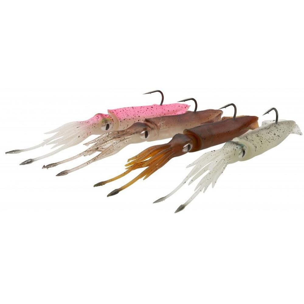 Savage Gear 3D Tpe Swim Squid 9,5Cm 10Gr Kalamar Silikon Yem Brown Uv