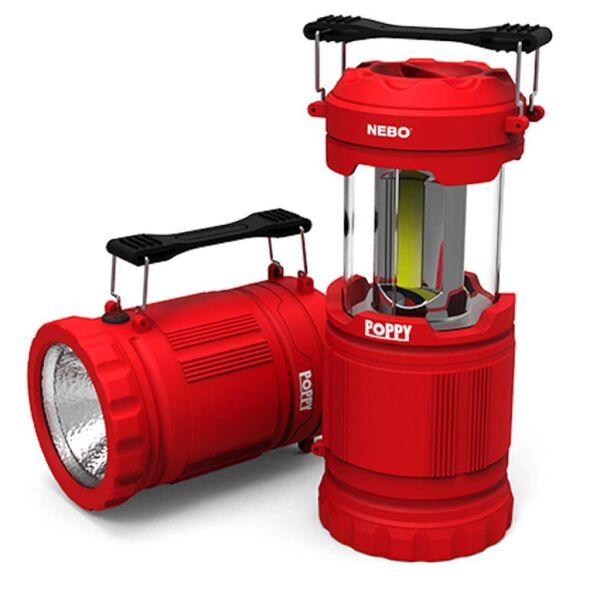 Nebo 6555 Poppy 300 Lümen LED Kamp Feneri KIRMIZI