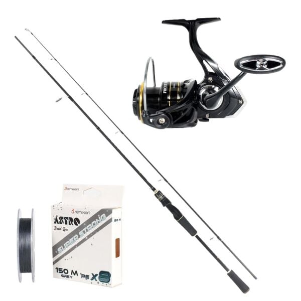 Remixon Focus BG 240cm 5-35gr 2P Kamış + BG3000M 5+1BB Makara Set