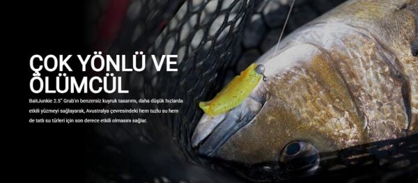 Daiwa Bait Junkie Grub Soft Bait Floating Silikon Yem