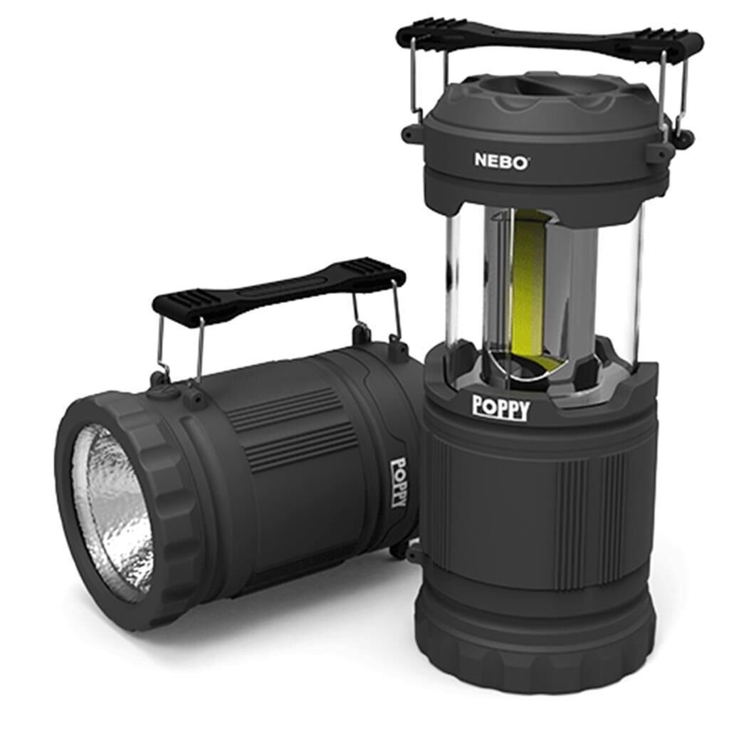 Nebo 6555 Poppy 300 Lümen LED Kamp Feneri SİYAH