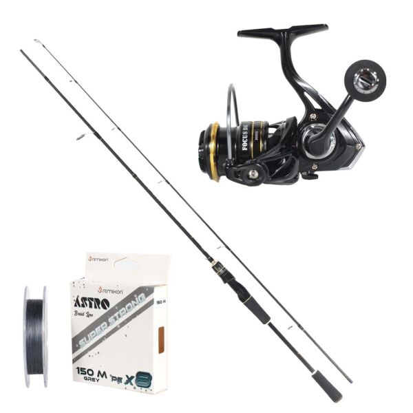 Remixon Focus BG 230cm 3-25gr 2P Kamış + BG2000S 5+1BB Makara Set