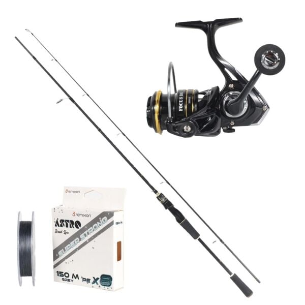 Remixon Focus BG 230cm 3-25gr 2P Kamış + BG2000S 5+1BB Makara Set