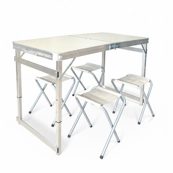 Madfox CampSet ShadePort Tabureli Katlanır Masası Seti